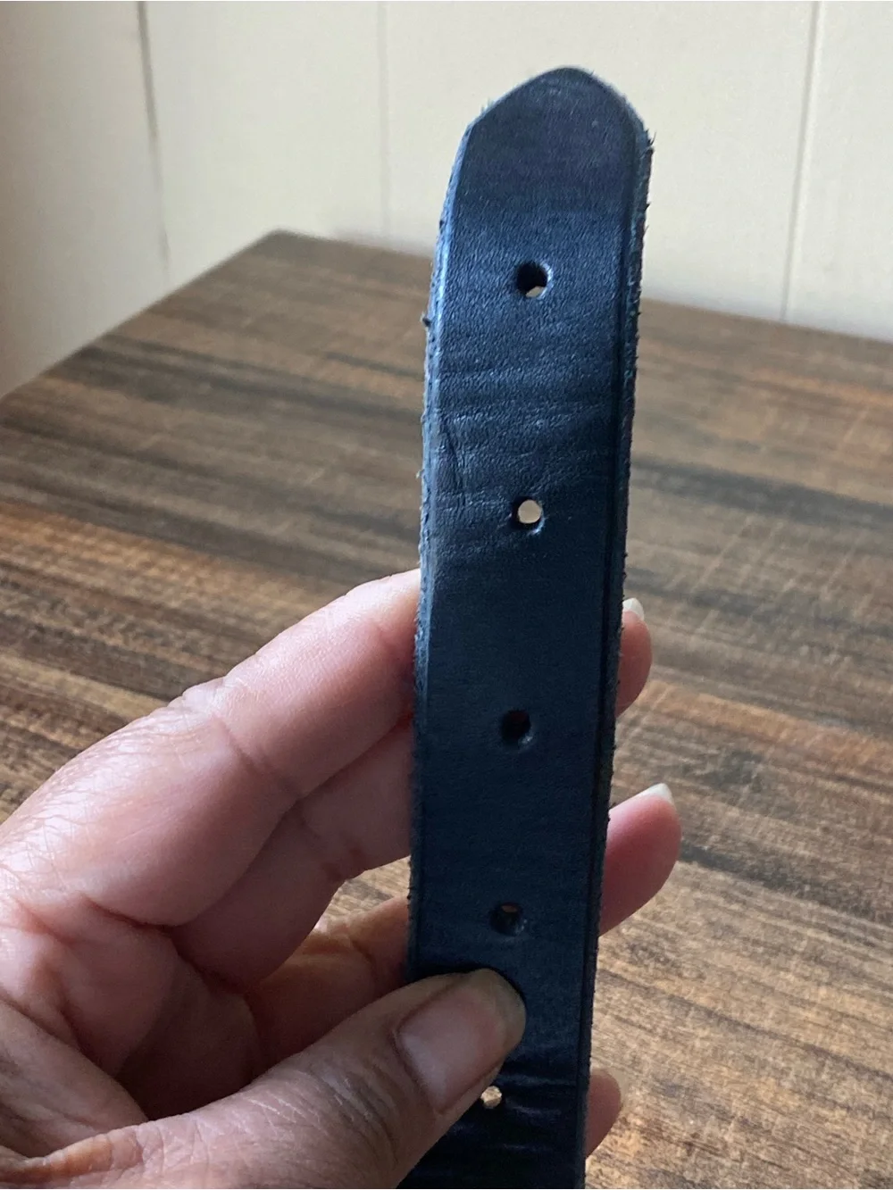 Vintage Leather Studded Belt, 32”